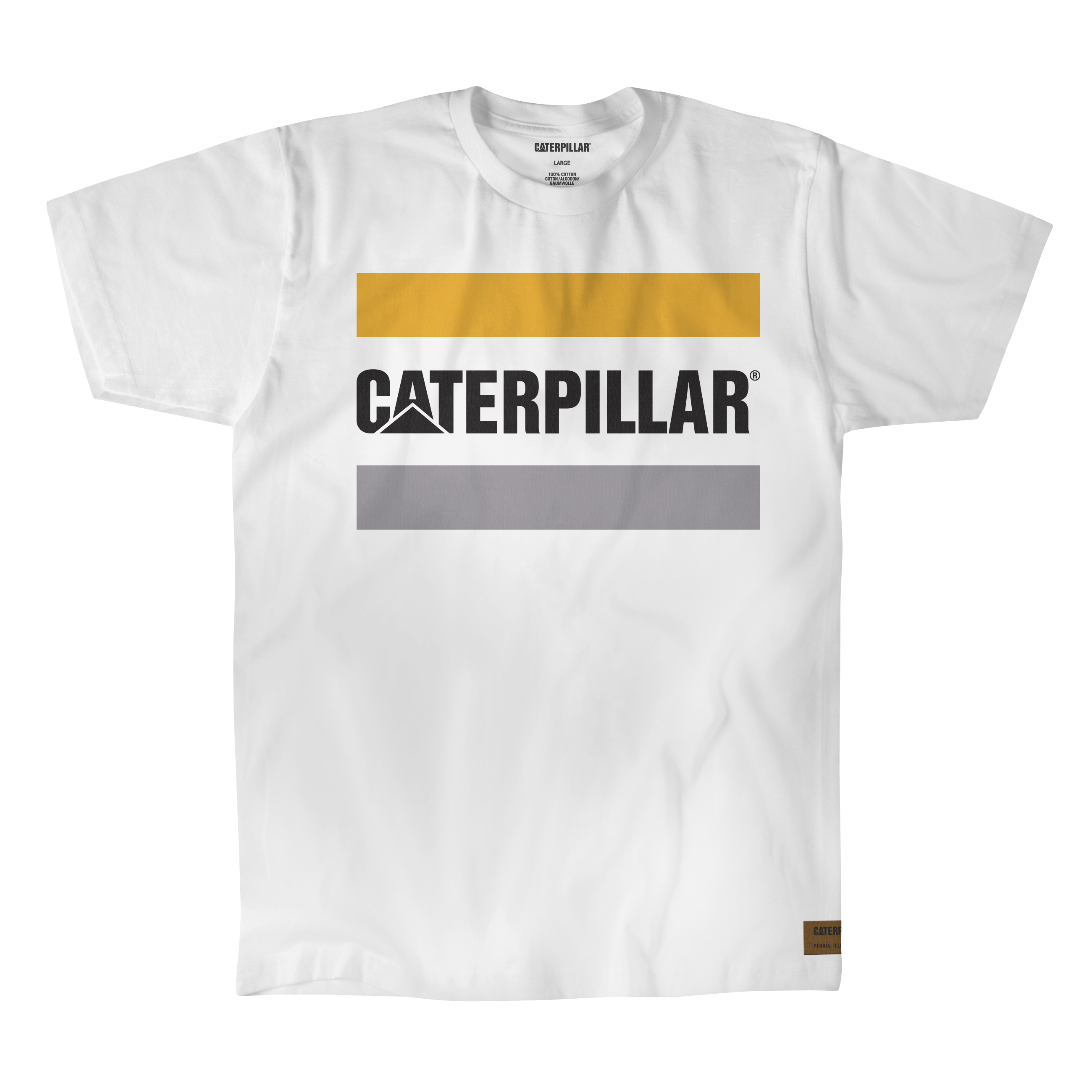 Men's Caterpillar Work Logo T-Shirts White Ireland IYUJ51340